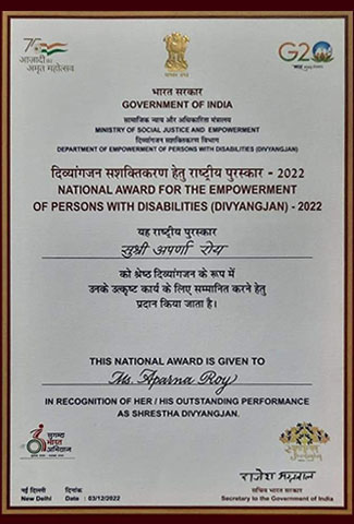 The National Award for Aparna Roy